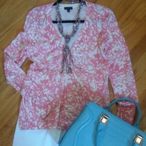 Summer Cardi - Talbot's- Abstract Print